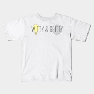 Witty & Gritty Podcast Banner Logo Kids T-Shirt